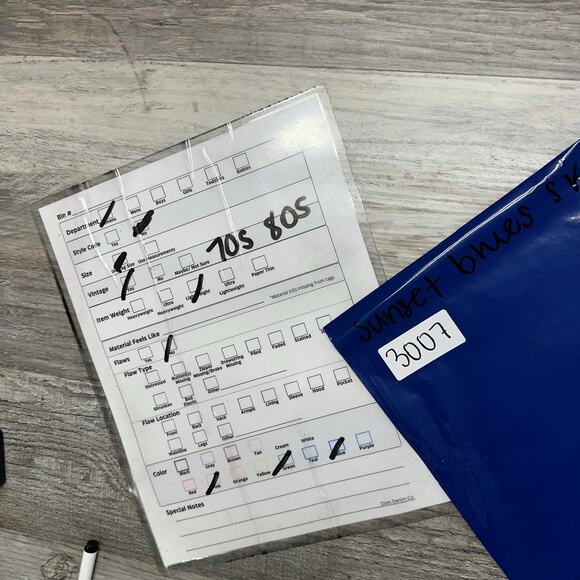 NWT Vintage 80s Sunset Blues Chic Floral Womens 3 Denim Jean Skirt USA Deadstock - Picture 8 of 8